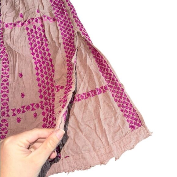 Free People Wild Romance Embroidered Midi Dress - Size Large - Picture 7 of 10